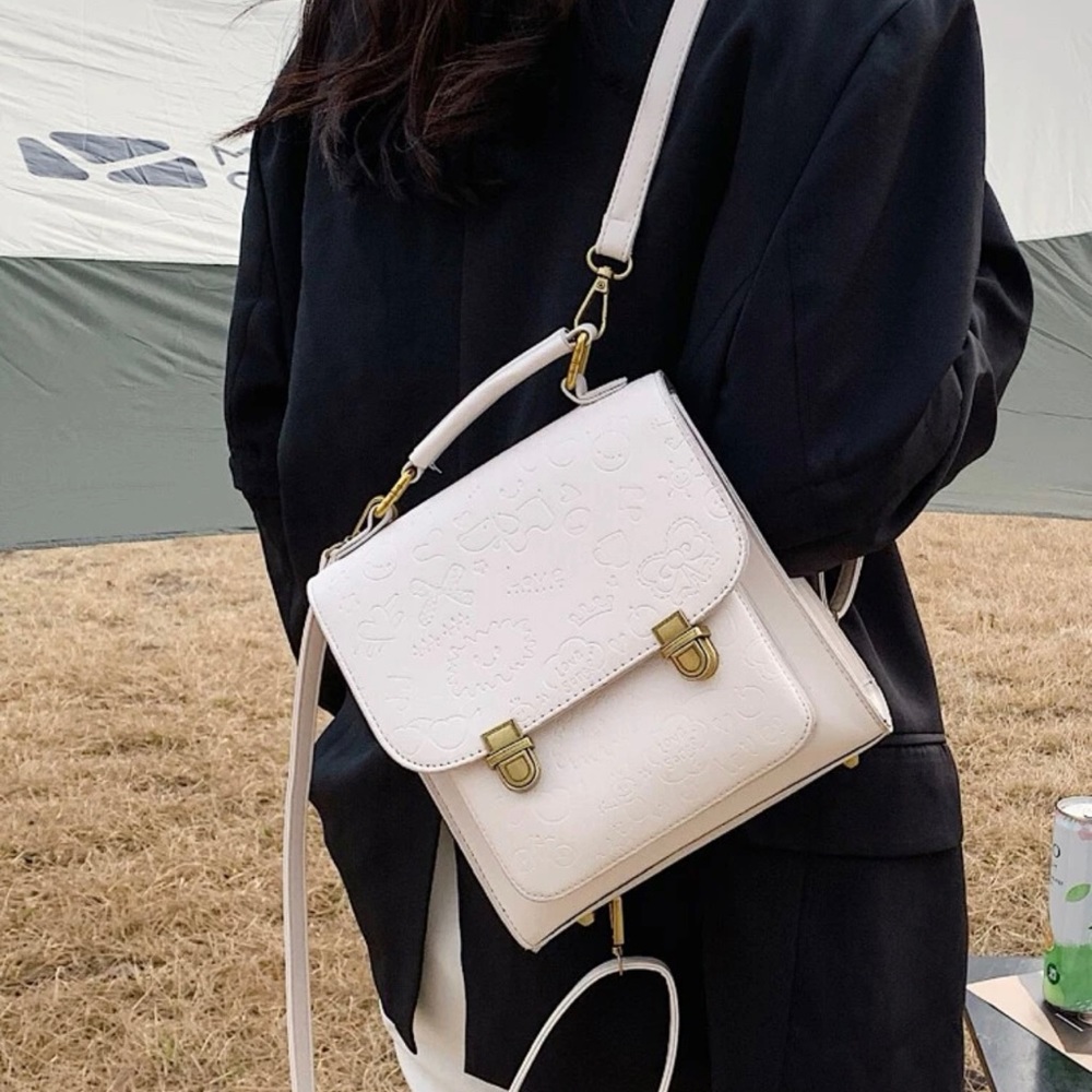 White backpack